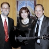Artist-in-Residence at Congregation Shir Ami, Newtown, PA, with Cantor Mark Elson (left) and Rabbi Elliot Strom